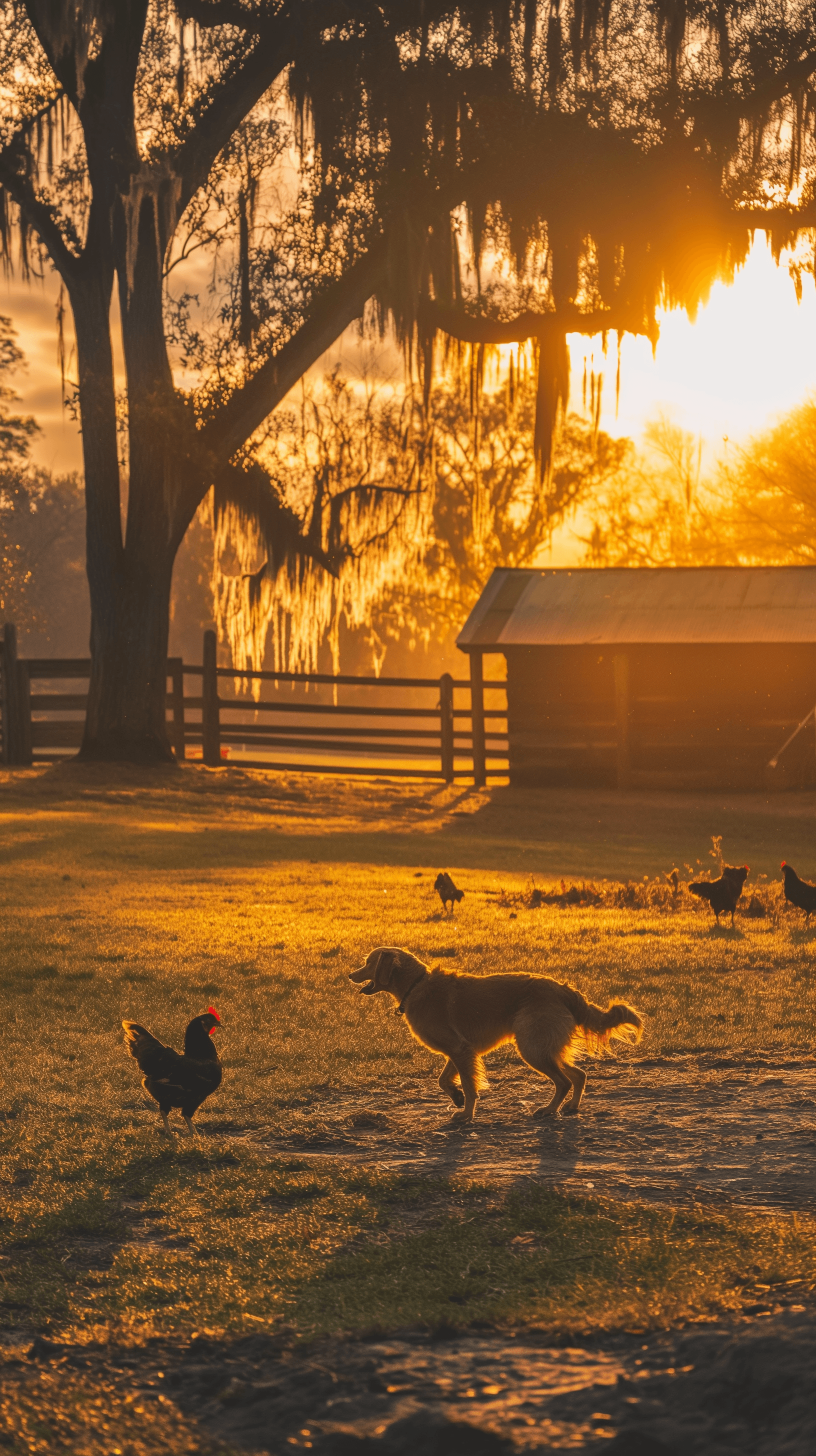 imjoshnewton_a_phone_background_of_a_dog_playing_with_chickens__5caf44f7-6487-4eb1-a36c-f777260efca6.png