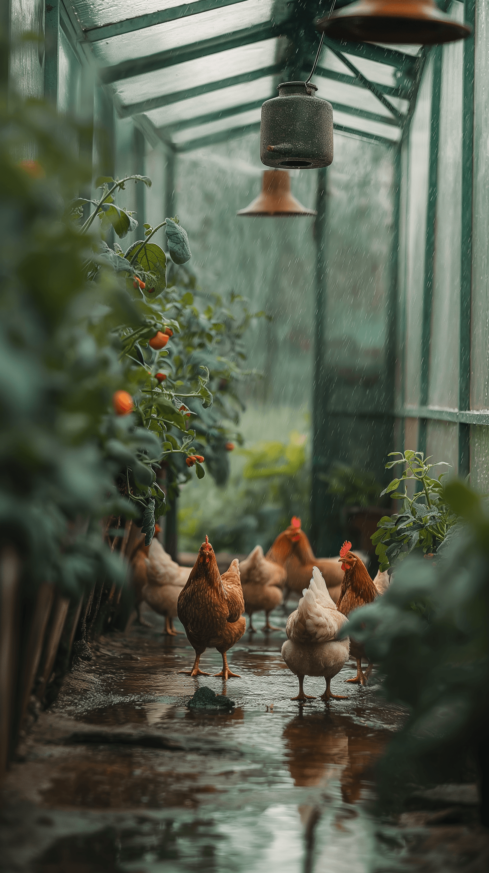 imjoshnewton_a_phone_background_of_chickens_in_a_rustic_greenho_8268bc68-119b-4338-b3e0-bb1d08032c10.png