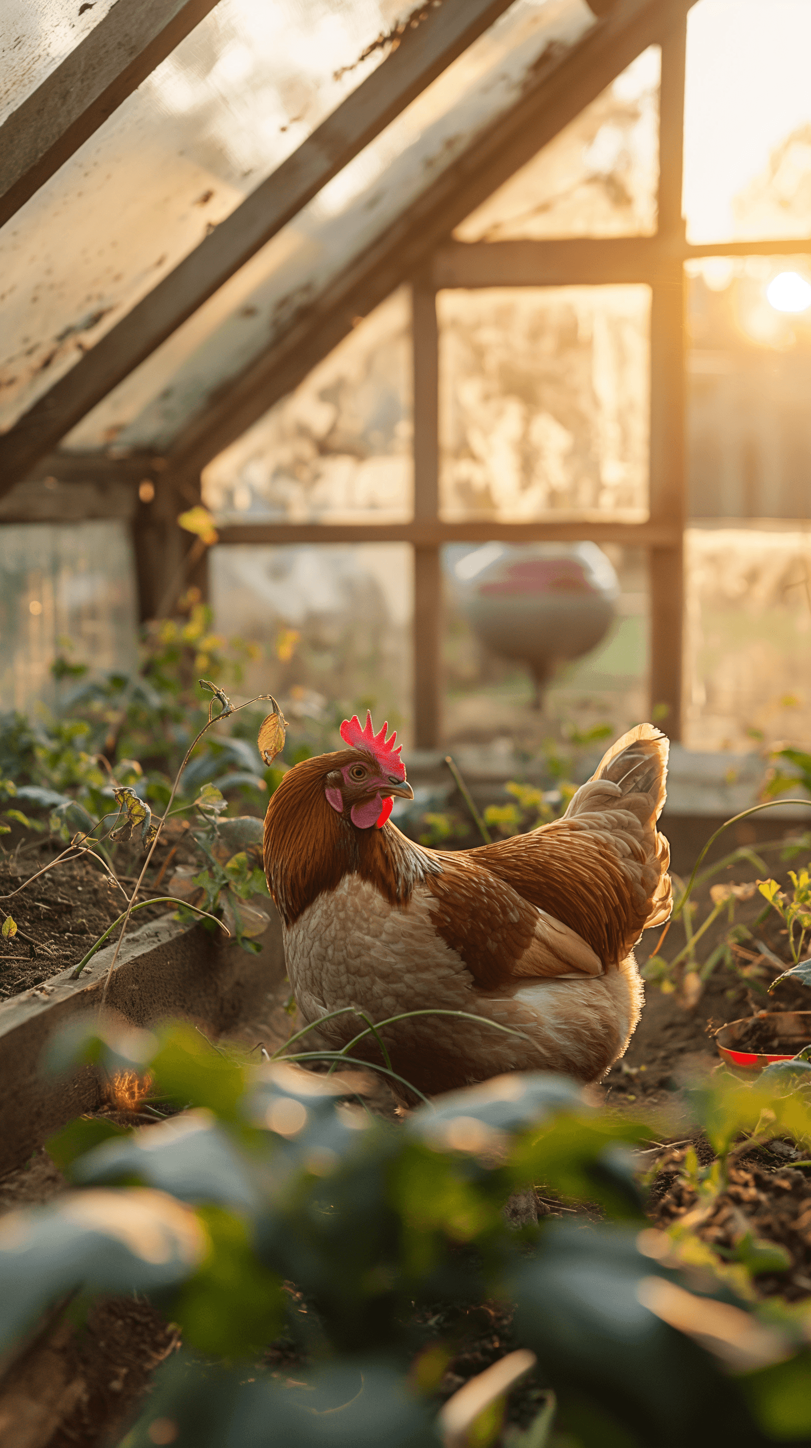 imjoshnewton_a_phone_background_of_chickens_in_a_rustic_greenho_b5a95b19-cdfd-4e60-91e7-5ba98feb4301.png